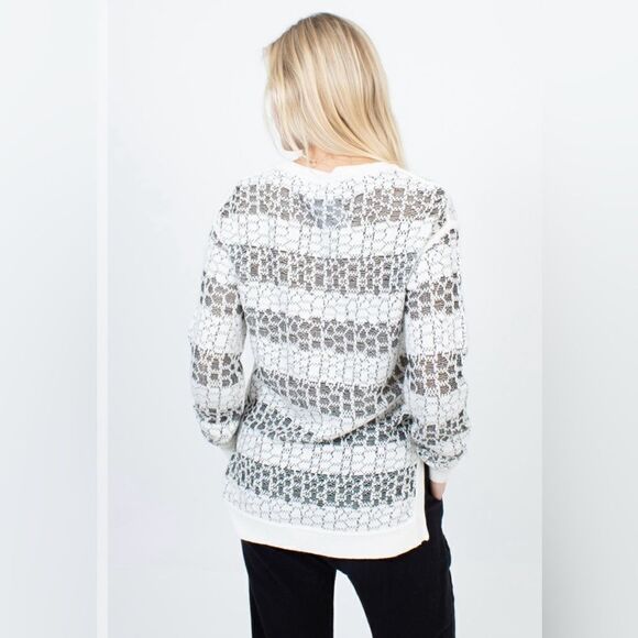 Derek Lam 10 Crosby High-Low Pullover Ribbed Knit Sweater - Picture 3 of 11